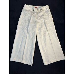 Oscar De La Renta Linen Pants Sz 6 32897 B11